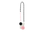 BEA BONGIASCA PHONE BAG Bianco_Opaco_Nero_Opaco_Flamingo_Opaco