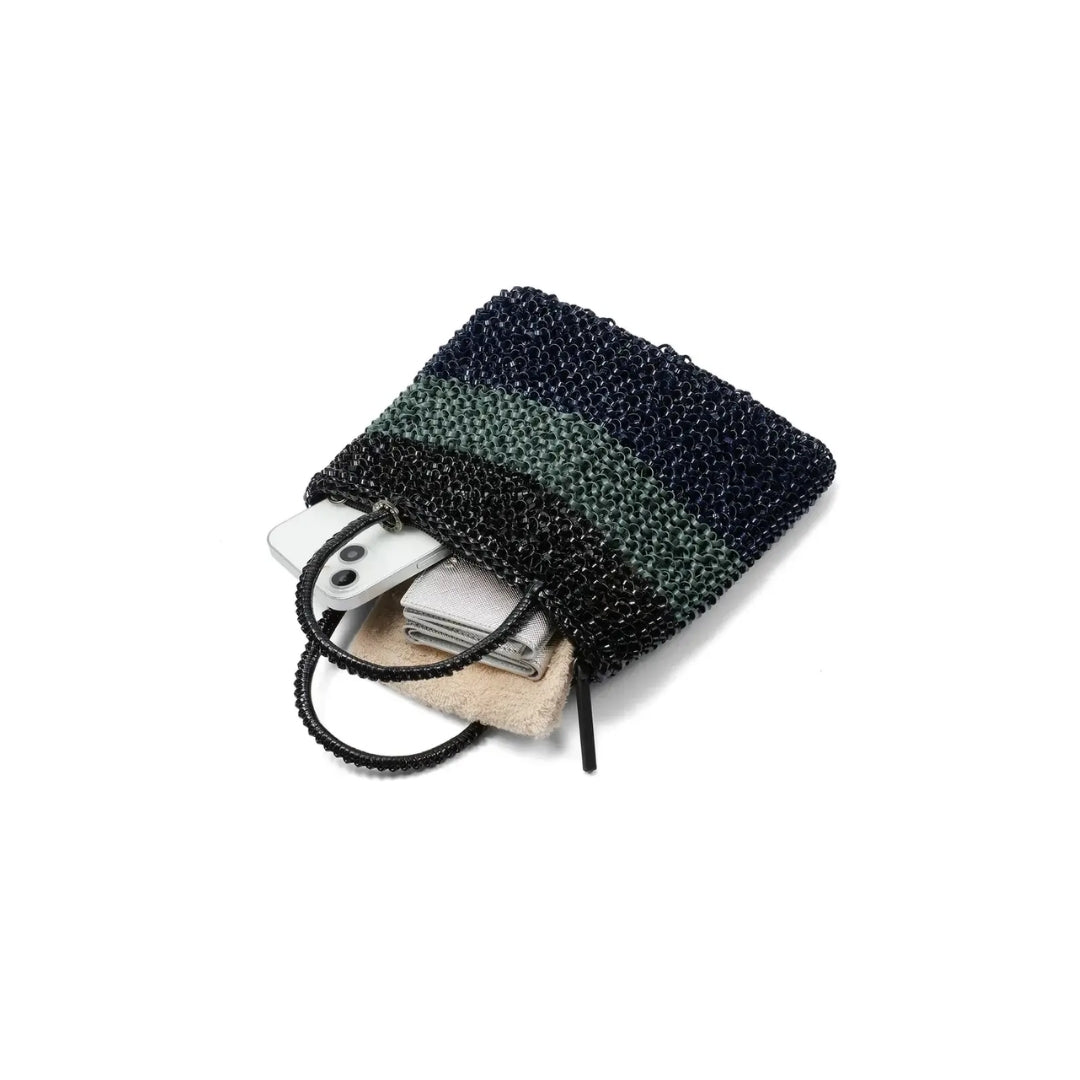 IZUMI KATO STANDARD Z PB25FMT4K7 Crossbody Bag solid-black-smoke-gray-midnight-blue fish WIREBAG