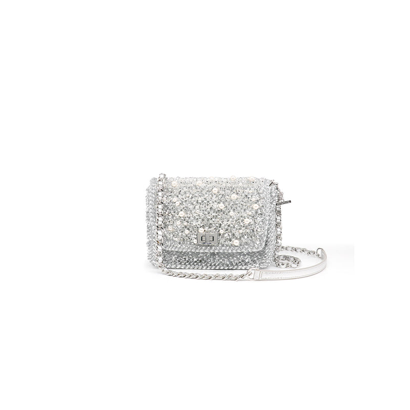 PERLA GLITTER Small Argento