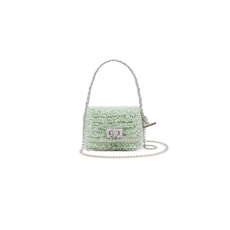 WIRE ORGANZA LUCCHETTO (MINI) Verdegrigiogento