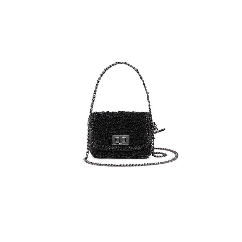 WIRE ORGANZA LUCCHETTO (MINI) Nero_Opaco